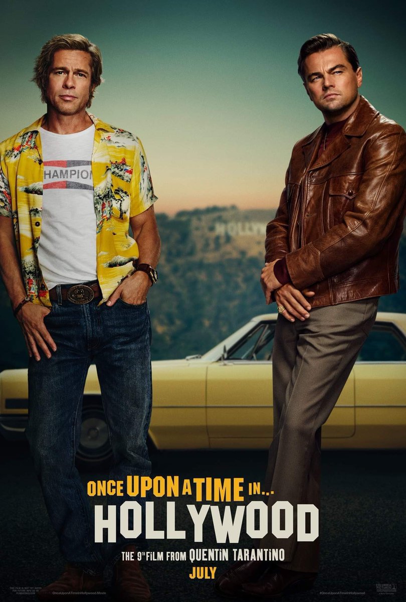 Première affiche officiel du 9e film de Tarantino ! #OnceUponATimeinhollywood