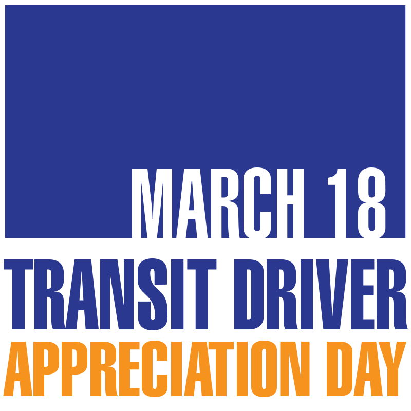 Today is #TransitDriverAppreciationDay! Thank you to our Operators & all our Transit staff for helping us put service out no matter the weather. We get you where you need to be, safely.

Show your appreciation for your Transit Operator & the behind the scenes staff today.