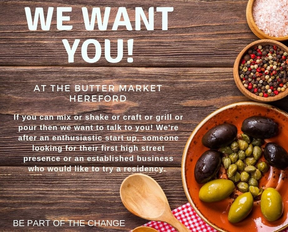 We're always on the look out for fab new businesses to join us - either as a pop up, a residency or full time. Just get in touch #herefordhour