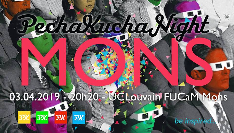 PechaKucha #Mons organise sa 18ème soirée à l'@UCLouvainFUCaM ce mercredi 3 avril 😎 La #culture sera mise à l'honneur: nous vous concoctons un programme passionnant! 🙌 On vous attend nombreux! Inscriptions sur bit.ly/2HxslLJ