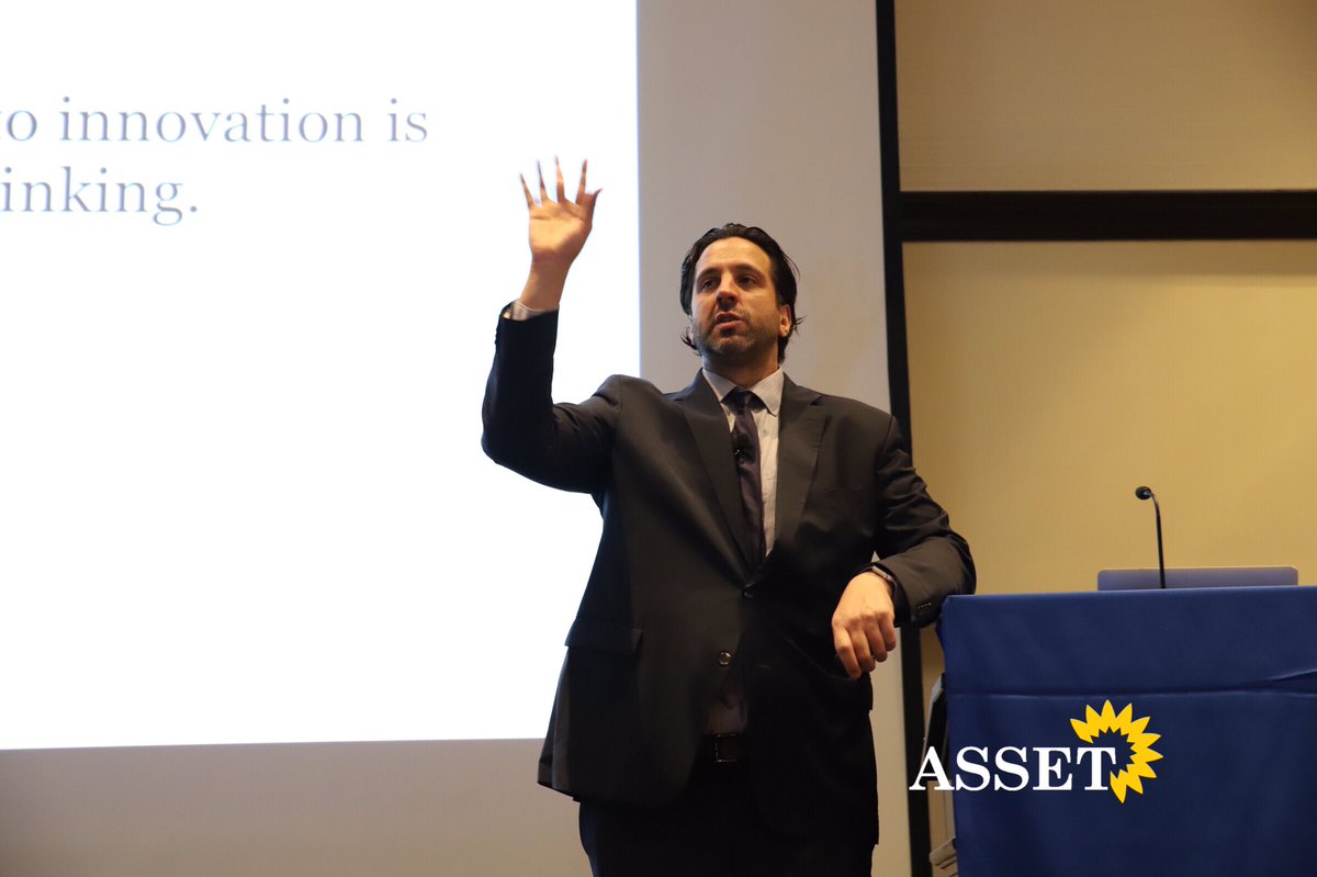assetny's tweet photo. Big THANK YOU to our Keynote Speaker @gcouros for an unforgettable presentation! #theylaughed #theycried #theylearned #assetny #georgecouros #unleashingtalent https://t.co/8peSy9pjem