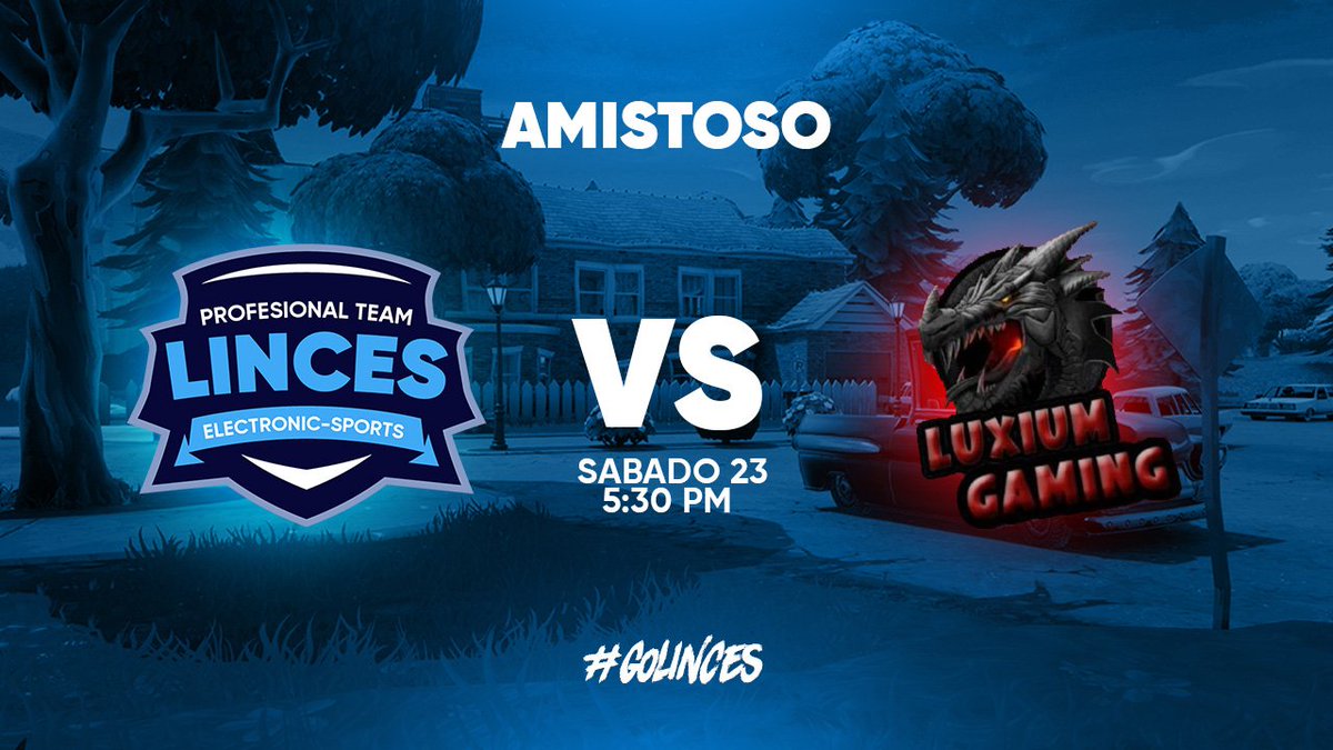 [#MATCHDAY]
El sabado disputaremos un enfrentamiento contra nuestro amigos de <a href="/LuxiumG/">LUXIUM Gaming</a> , este sera un amistoso que ambos disfrutaremos...
<a href="/linces_e/">Linces eSports</a> 
🆚
<a href="/LuxiumG/">LUXIUM Gaming</a> 
#GoLinces