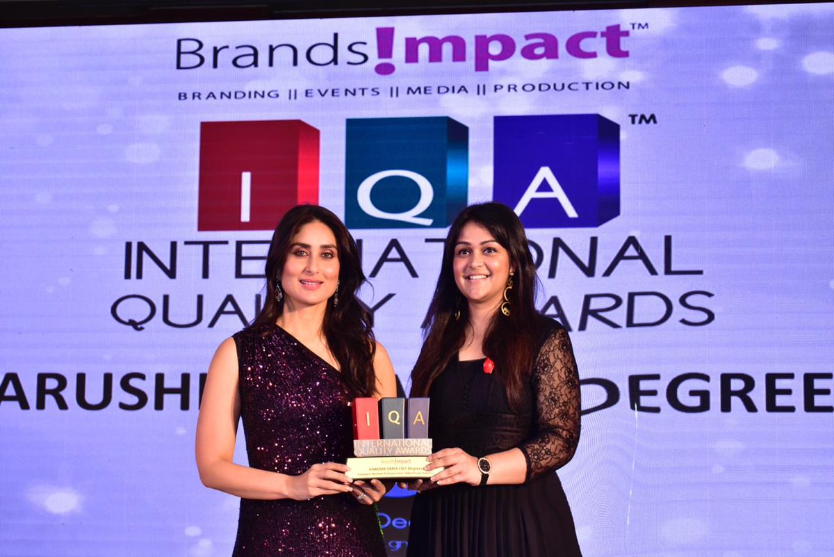361Degrees_'s tweet photo. Cheers! Cape-flapping moment for our supershero, @aarushi_saria, as she stands tall and basks in the glory of being conferred with a trophy of ‘ Youngest Woman Entrepreneur 2019’ by #InternationalQualityAwards.
#361Degrees #ADesignBeyond #creativedesign #designagency #brands https://t.co/2C8VEN0JMW