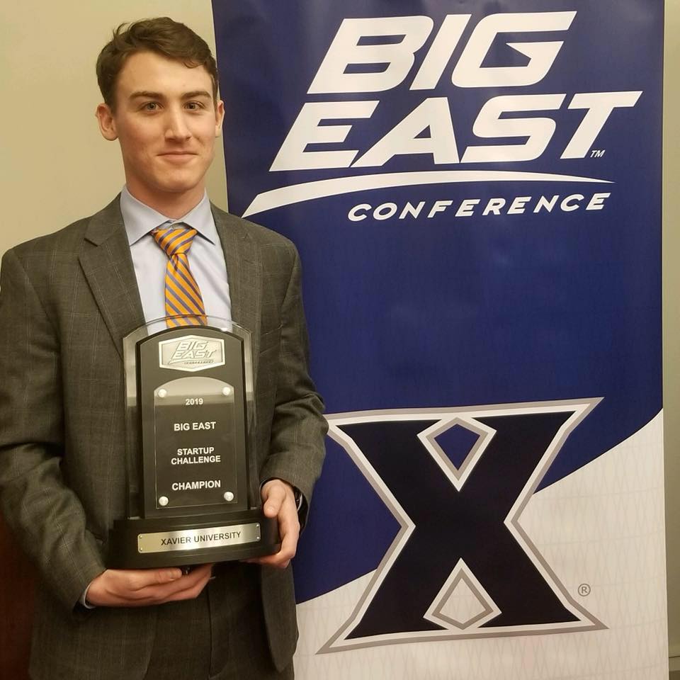 xuwcb's tweet photo. Xavier’s own Casey Smith is chosen as the @BigEast winning pitch!  #BEstartupchallenge #transFarm #LetsGoX https://t.co/iBf7DIb7Yq