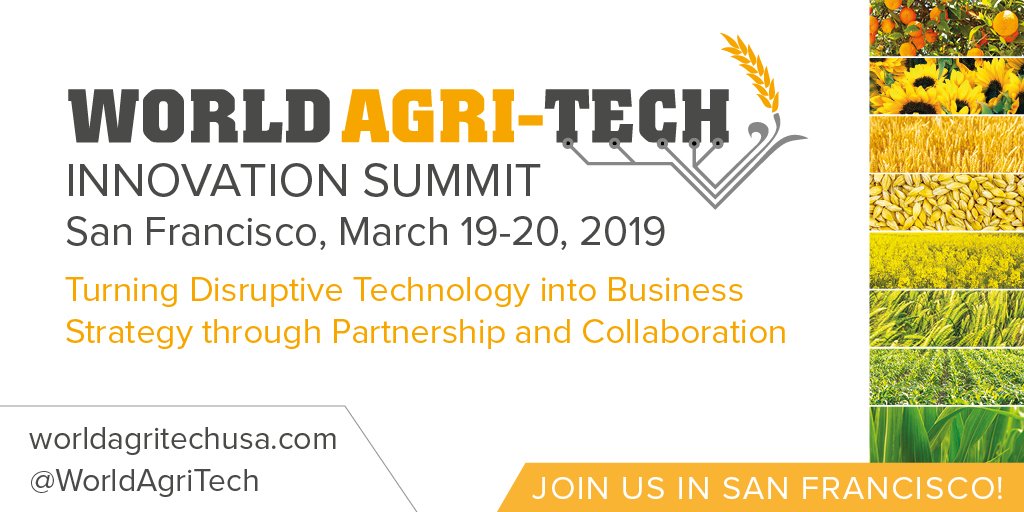 This week AgroCares Founder &amp; CEO <a href="/HenriHekman/">Henri Hekman</a> will present the company at the <a href="/WorldAgriTech/">World Agri-Tech</a> Innovation Summit. Join him in San Francisco on March 20 at 10.15 to learn more about AgroCares innovative #nutrient testing solutions!

See full details at bit.ly/2S0oHQX