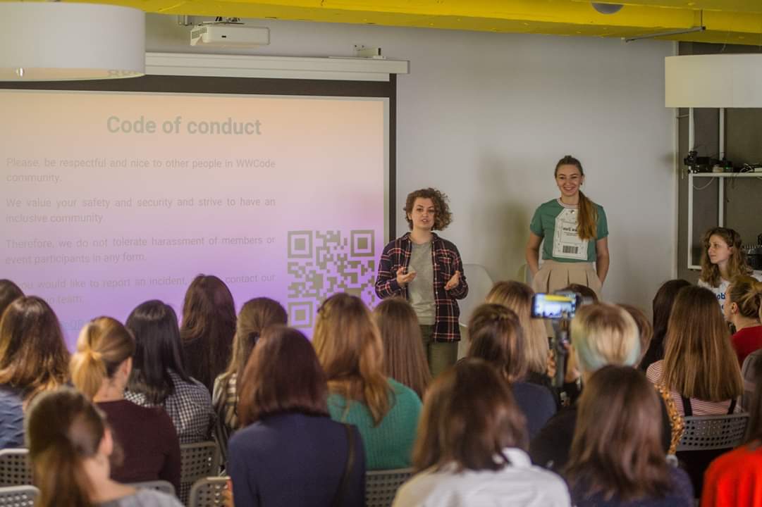 natailchenko90's tweet image. Remindig about our Code of Conduct 💪 #WWCode #wwcodekyiv #codeofconduct #l