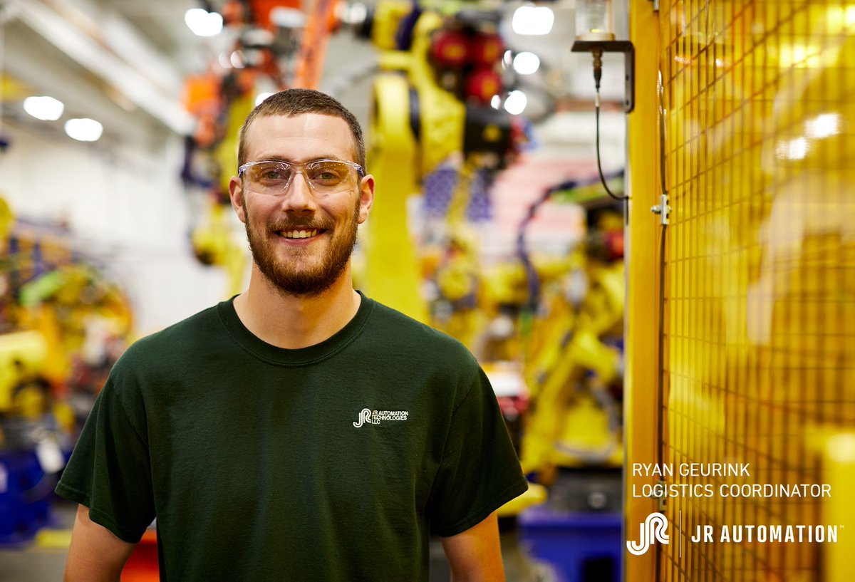 JRAutomation's tweet image. "My favorite challenge is the tooling for a cell. Getting to put it all together and work with the engineers to debug and dial it in so that we are making great parts." -Ryan Geurink, Logistics Coordinator #TogetherWeCan #ThinkSolveCreate