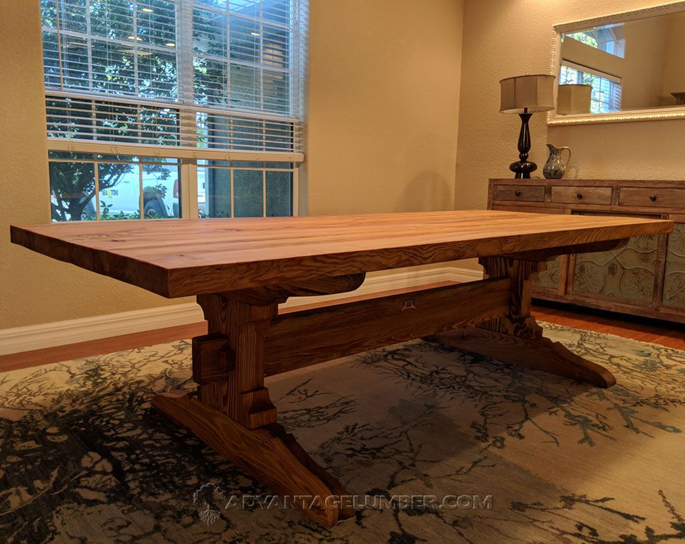 advantagelumber's tweet image. This #DIY #trestleTable was built from #longleafPine. The #woodworker used linseed oil to darken the color.
#table #pine #linseedoil #woodworking #woodworkingadvice #woodworkingofinstagram #woodworkingweekend #woodworkingasalifestyle #woodworkingprojects #woodworkingproject
