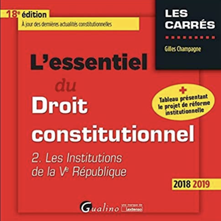 Example: This is what law students are taught in 2019 about current Prime minister : "tout Premier ministre soit le vassal du chef de l'État"(every Prime minister shall be the vassal of the Head of State)Can you imagine an American or UK textbook casually writing like this?