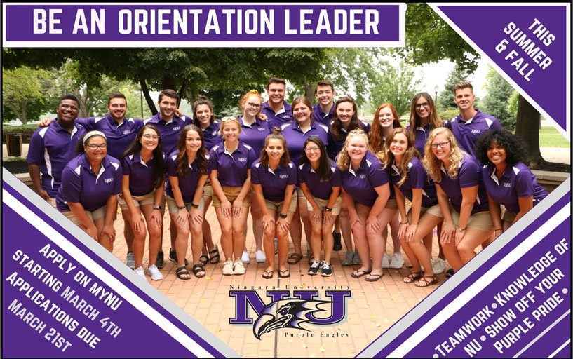 The time is NOW to apply to be an Orientation Leader! There are a good number of positions open this year and we need upbeat, team-orientated guys and girls like you to apply on myNU now! Deadline this Thursday (3/21)💜🦅