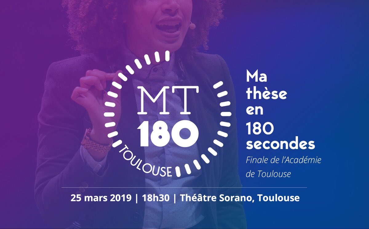 #MT180 plus qu’une semaine avant la sélection régionale au <a href="/TheatreSorano/">Théâtre Sorano - Scène Conventionnée</a> de la ville rose. Tous prêts à vous présenter notre thèse et vous faire rêver. La vulgarisation n’attend pas !
<a href="/LAPLACE_France/">LAPLACE Toulouse</a> @cnes <a href="/Univ_Toulouse/">Université de Toulouse</a>