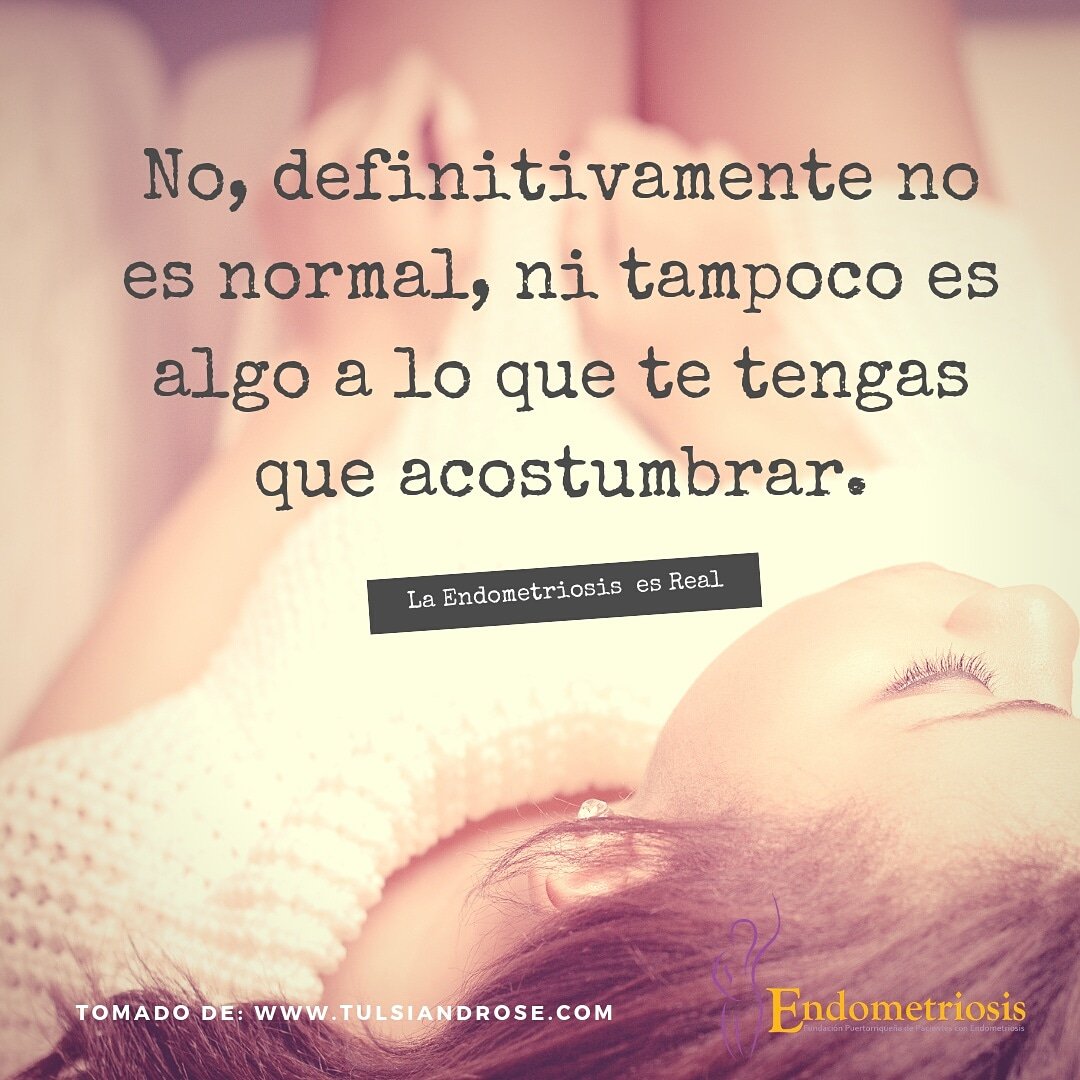 endopr2010's tweet photo. La Endometriosis es Real. Sentir dolor no es normal. Consulta con tu médico si crees que tienes Endometriosis. #Endometriosispr #endopr #endometriosis #soy1en10 #nosomoschangas #endoisreal https://t.co/q9qBJtxDwc
