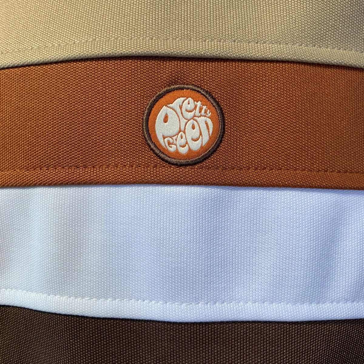 Look what has just arrived!!! 

Contrast panel track top in brown, £80🧥
Grab yours in store today✌️💚

#prettygreen #welovepg