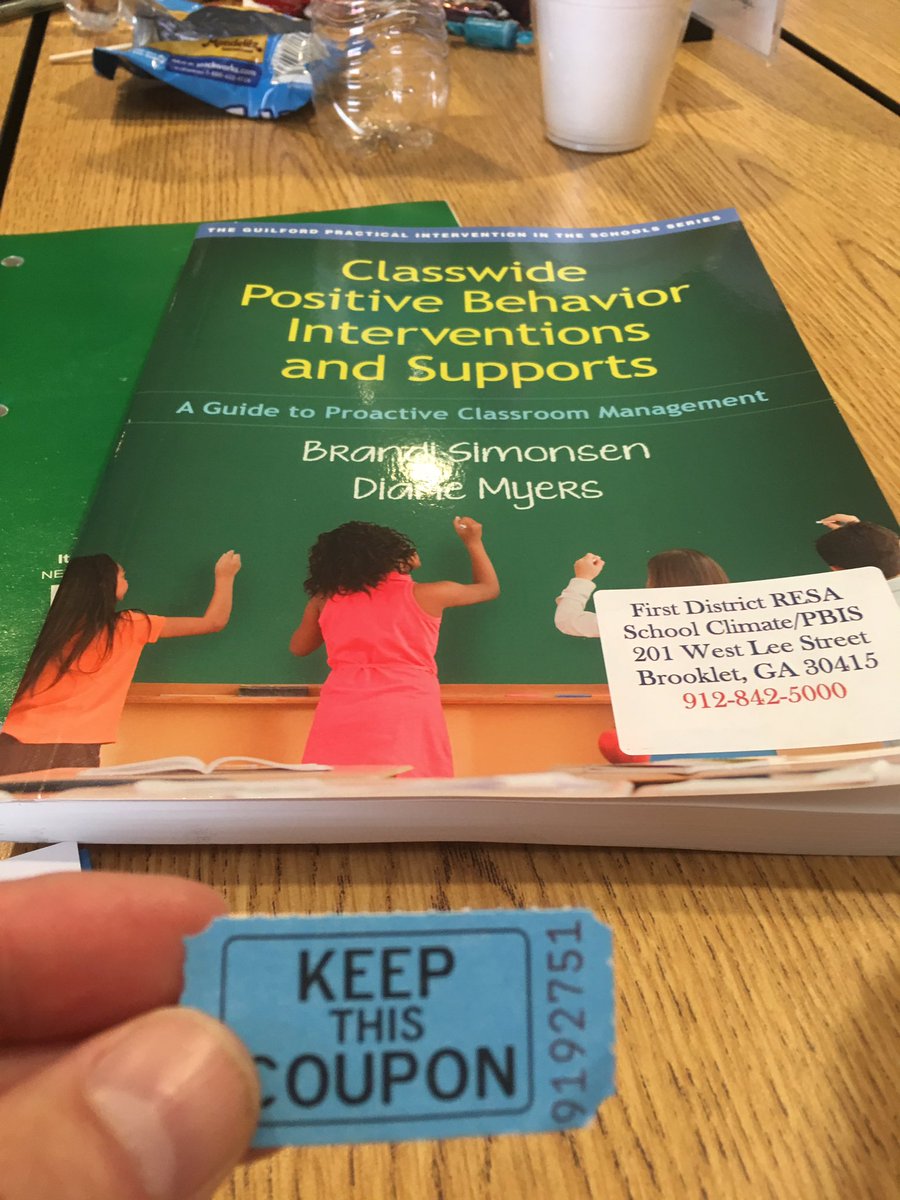 coachdsikesii's tweet photo. Won this book with this ticket and scared the whole room with the celebration! #PBISClassroomTraining https://t.co/JpGW73HhMk