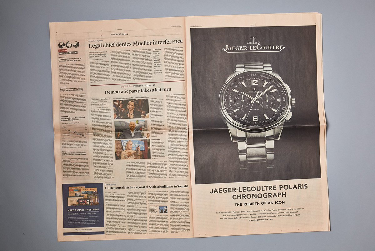 Tapestry_co_uk's tweet photo. Recent snaps of our reprography work for the Financial Times, delivering an advert for Jaeger-leCoultre. #PressAdvertising #Reprographics @FT https://t.co/TQ14NCdsbl