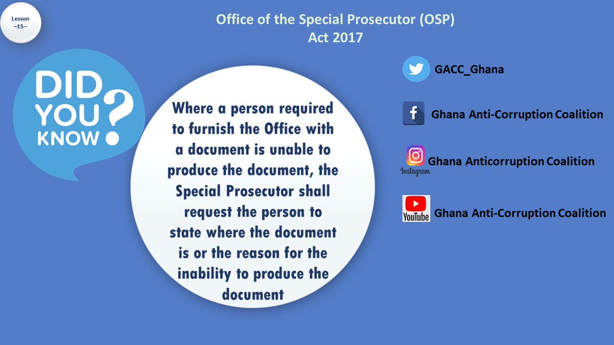 GACC_GHANA's tweet photo. It is important to understand the operations of the Special Prosecutor Office https://t.co/dqrm1r1OVE