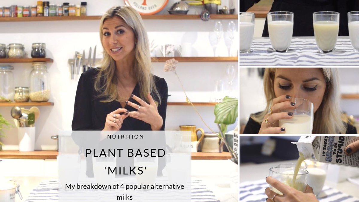🥛#PLANTBASED MILKS - WHICH IS BEST?⁉️In this <a href="/YouTube/">YouTube</a> episode, I share the #nutritional breakdown of four comment alternative ‘milks' that I frequently see consumed – #Soya, #Almond, #Oat &amp; #Coconut. Watch here - youtube.com/watch?v=WQnRw4… #nutritionist #foodvideo
