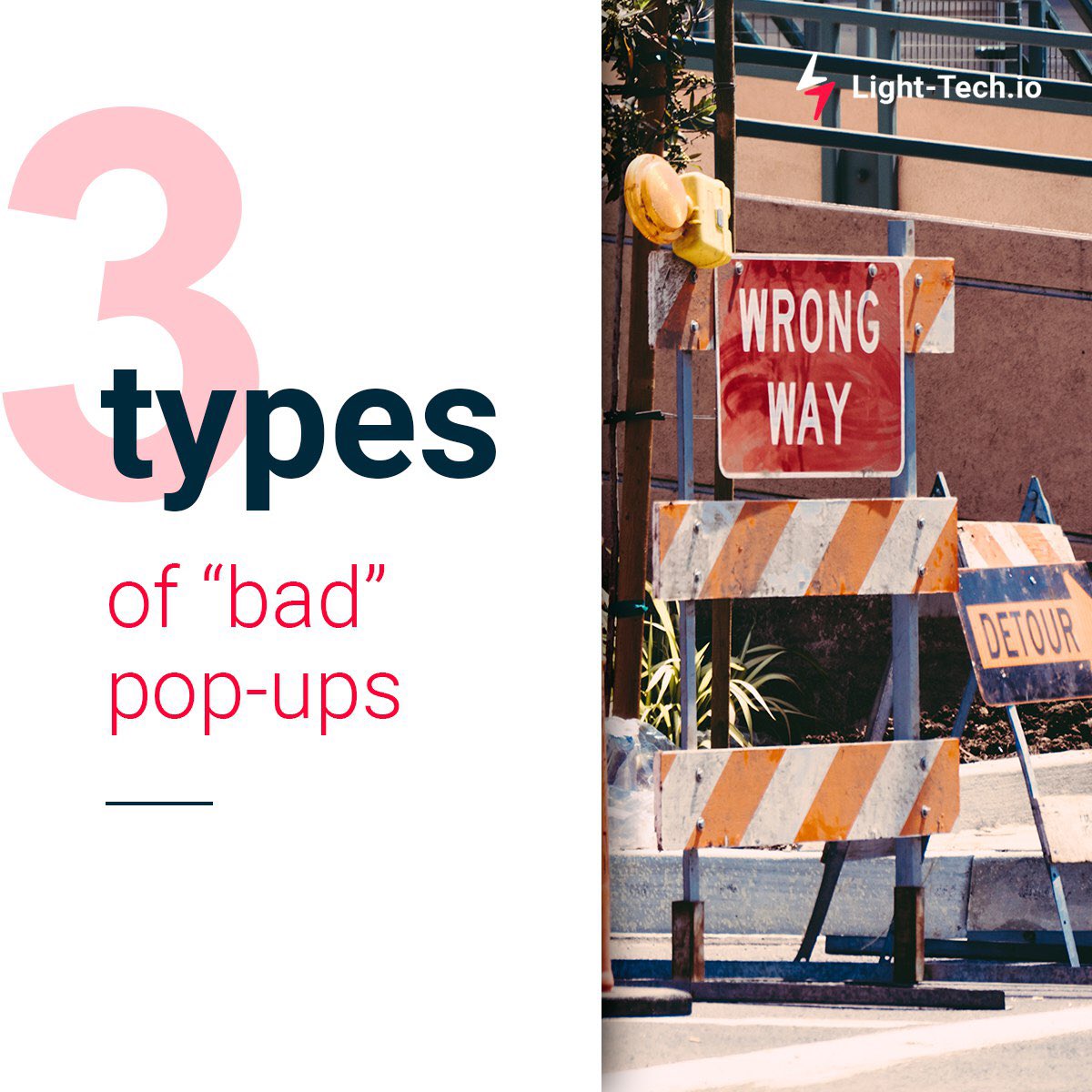 light_tech_io's tweet image. Google has implemented restrictions for websites using pop-ups.This is the way it's explained:pop-ups disturb visitors from the content and can be used for intrusive advertising.Well,partially this is true.But what if your pop-ups are"good"and show a really valuable offer?