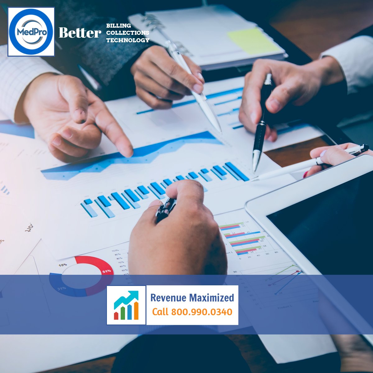 MedPro_Billing's tweet photo. Proper billing for Mental Health and Substance Abuse treatment facilities is not a simple process. It requires real-time reporting, accuracy, and a clear understanding of your account receivables. MedPro Business Intelligence Tool simplifies the billing process. #claims https://t.co/6Zn6LBBgxq