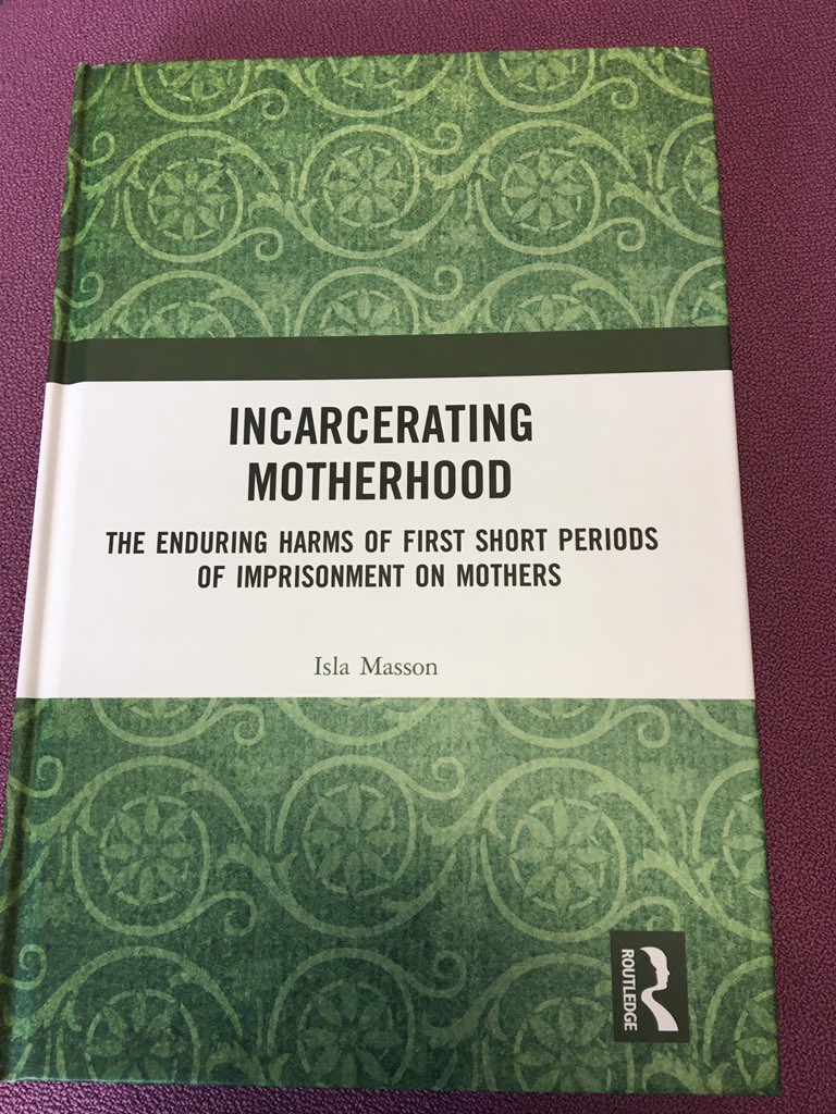 CriminologyLeic's tweet photo. Huge congratulations to @iMasson86 on the publication of this seminal work on mothers’ experiences of prison https://t.co/qcgSjkxOjf https://t.co/ipXKEJyNyY