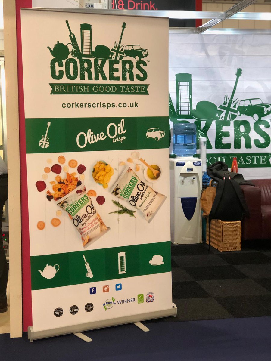 This week Corkers are at <a href="/IFE_Event/">IFE_Event</a> showcasing our delicious crisps. Come and say hi if you're at <a href="/ExCeLLondon/">Excel London</a> and discover the best of British Good Taste! #IFE19 #CorkersCrisps #Food