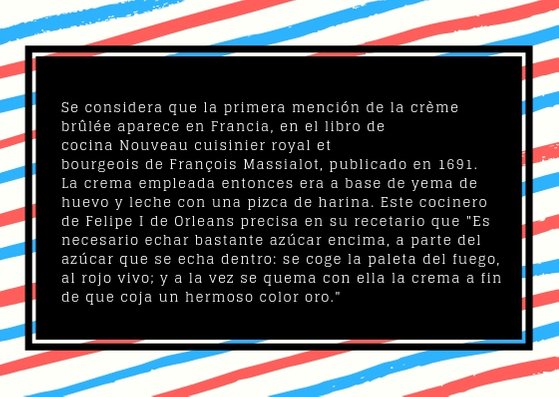 Por la semana de la francofonía, la cantina del Colegio estará sirviendo un postre originario de un país francófono cada día. En el almuerzo de hoy se servirá crème brûlée.
🇫🇷 Bon appétit! 😋
#Francophonie