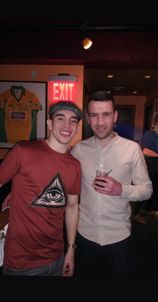 Shorto12's tweet photo. Great way to spend Paddy's Day. thanks lads #ConlanHernandez #PaddysDay #PaddyBarnes #Michaelconlan @mickconlan11 @paddyb_ireland https://t.co/tNcobjyDbw