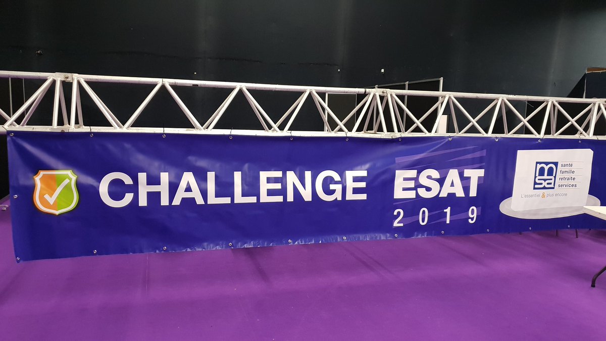 msa_armorique's tweet photo. ⚠️📅 Demain c'est le #challengeESAT 🛡 2019 au parc expo Langolvas de #Morlaix !!!
La #MSA d'Armorique peaufine les derniers préparatifs pour accueillir 250 travailleurs d'#ESAT des Côtes d'Armor et du Finistère. #workinprogress https://t.co/GfLWVsffxs