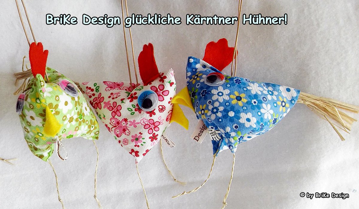 <a href="/BrikeDesign/">BriKe Design</a> #Kärntner #glückliche #Hühner plundu.de/brikedesign #Geschenkideen #Ostern