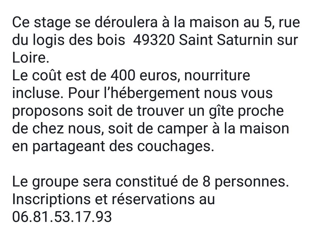 peronxavier's tweet photo. Il reste de la place pour la formation des 13,14,15 avril 2019 près d'Angers.
A très vite 😉 https://t.co/6jZNj4mUTb