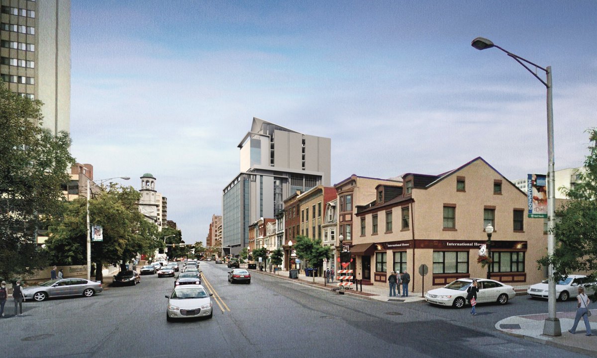 HarrisburgU's tweet photo. Renderings of the New Harrisburg University tower to be located at the corner of Chestnut and South Third streets.  Ground breaking to start by late July and open it by summer 2021   The project will now include 17 floors and cost the university about $100 million. https://t.co/zmz6CRgdpI