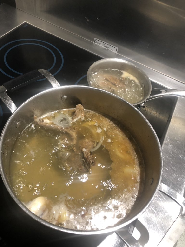 Just finished cooking this Hebridean Delicacy
A very rare find and a 500 year old tradition
“GUGA” is a baby Gannet, Hunted once a year on Sula Sgeir. Salted for 1 year and boiled for 1 hour.

Served with potatoes and a glass of milk, inside a 500 year old building <a href="/EdinbaneLodge/">Edinbane Lodge</a>