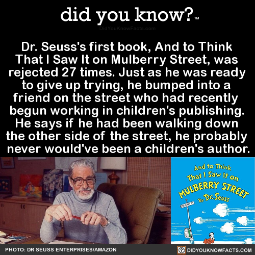 DidYouKnowFacts's tweet image. I couldn't imagine a world without Dr. Seuss!