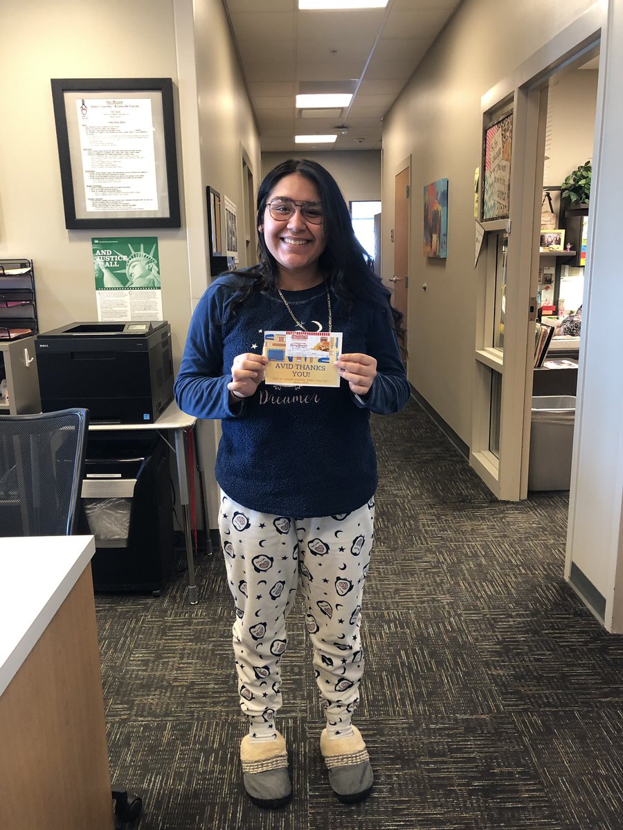 gchsavid's tweet photo. Way to spread the spirit for pajama day!!! Tomorrow is college swag if you dress up you have a chance to win a prize! LETS GO BUFFS💪🏼 https://t.co/bsNykqLCdY