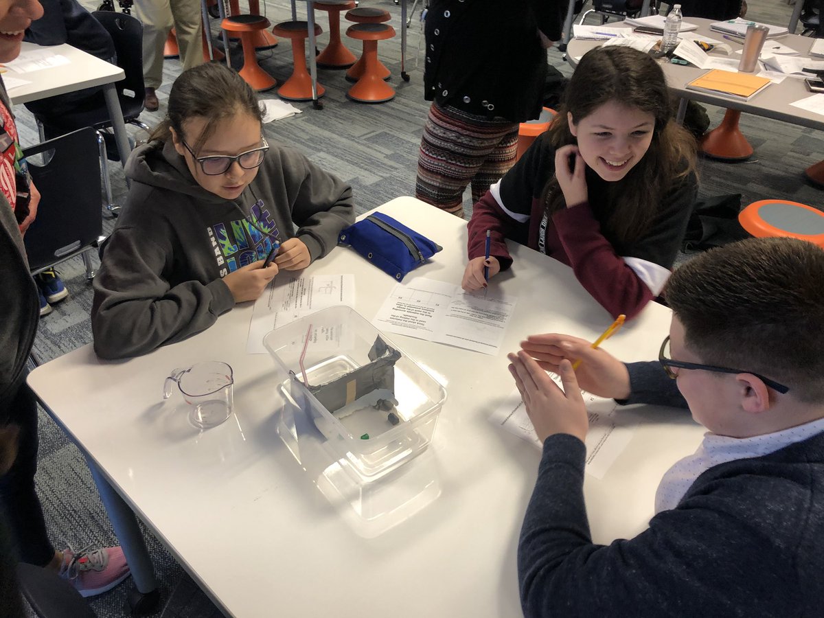 nkucinsam's tweet photo. @Boone_County hosted a fantastic session of the #nextgenerationstemclassroomproject today at @Gray_Middle teachers & students learned about floodwall engineering and water conservation through roof design! Led by @ellabowling & @AmberCarterNKU #handsonmindson #STEM #NGSS https://t.co/7eefdmbxtY