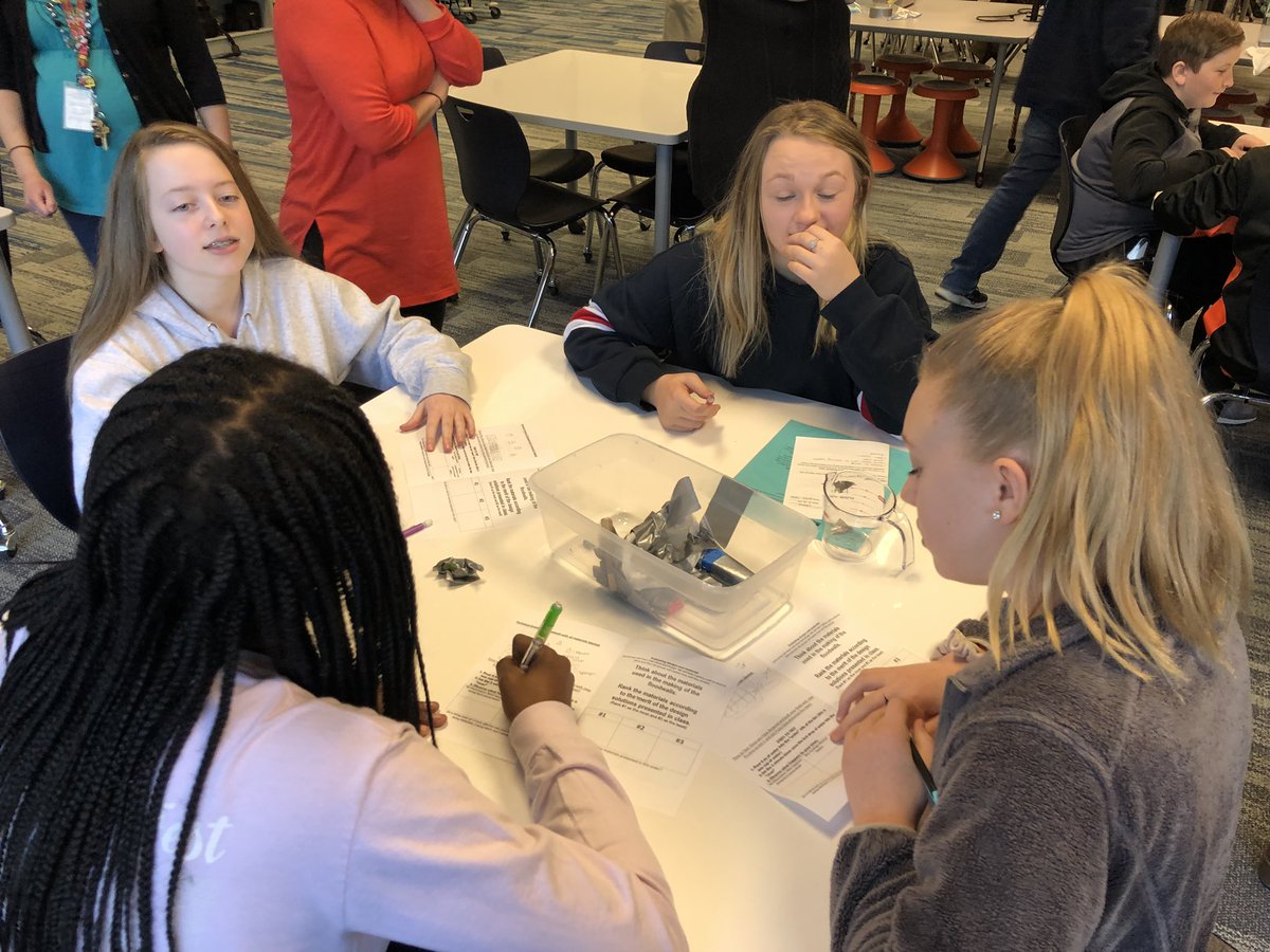 nkucinsam's tweet photo. @Boone_County hosted a fantastic session of the #nextgenerationstemclassroomproject today at @Gray_Middle teachers & students learned about floodwall engineering and water conservation through roof design! Led by @ellabowling & @AmberCarterNKU #handsonmindson #STEM #NGSS https://t.co/7eefdmbxtY