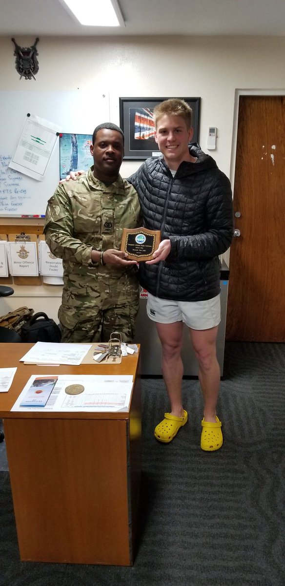 Huge thank you to <a href="/BermudaRegiment/">Royal Bermuda Regiment</a> and WO2 Keyon Woods for taking care of Chesapeake Selects this week from  Capt Paul Janiszewski and his yellow crocs. <a href="/URugbyFootball/">URugby</a> <a href="/bermudaintl7s/">Bermuda Intl 7s</a>