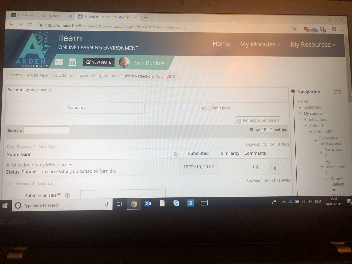 SianDuffin's tweet image. Part 1 is done and in! On to part 2! #smashingit #module6