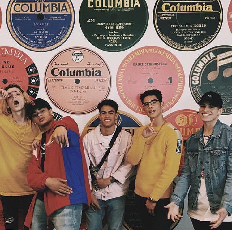 PRETTYMUCH's tweet photo. HAPPY 3 YEAR ANNIVERSARY! We love you with all our hearts ❤️ thanks for sticking with us through it all and showing us so much support BEANZ FOR LIFE!! Enjoy these throwback pics 💫 https://t.co/8e334RzUlN