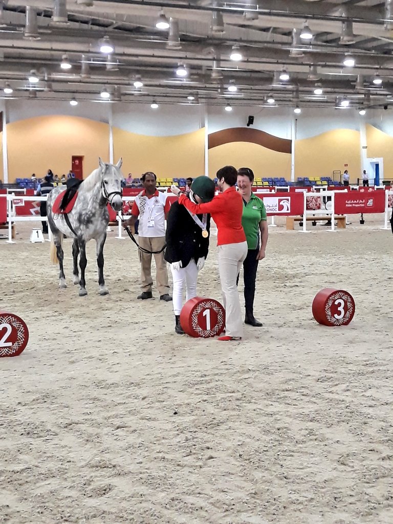 EquestrianSoi's tweet photo. One GOLD medal wasnt enough for Lee Mitchell from Omagh Co. Tyrone @SO_Ulster so today he won another GOLD medal in English Equitation with horse Coco. What a duo 🐎 well done Lee! @SOIreland @TeamIRLEq @BBCSPORTNI @utv @WorldGamesAD #AbuDhabi2019 #teamlee https://t.co/UYzQ9eBe2V