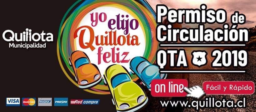 Para sacar su permiso de circulación ingrese a quillota.cl sí el anterior es de otra comuna, llame al teléfono 332295350, en ese número también pueden consultar el valor exacto del permiso de acuerdo a la tasación del Sii o Factura según corresponda. Gracias!