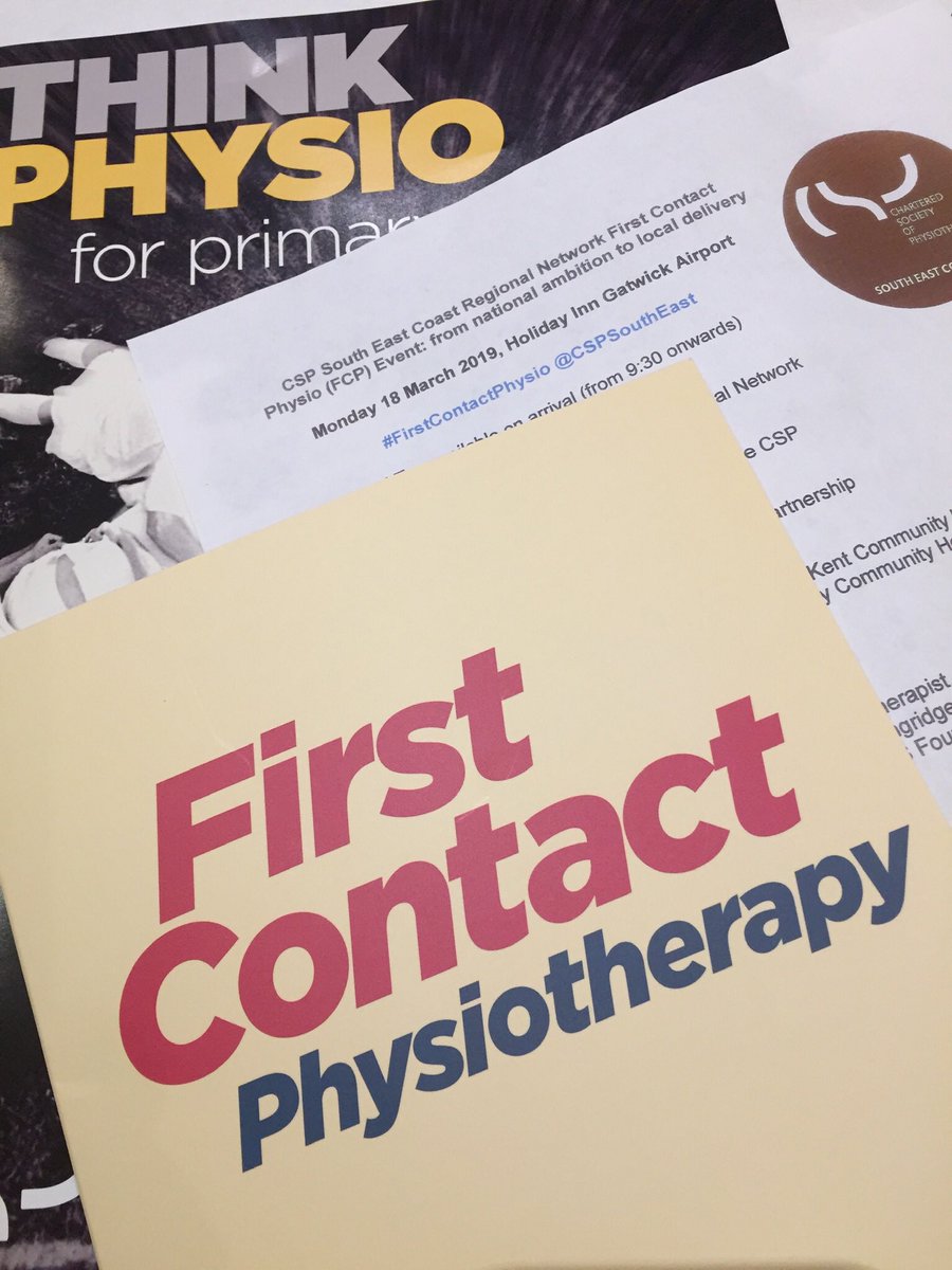 Lots of useful information and great networking opportunities today @CSPSouthEast #FirstContactPhysio