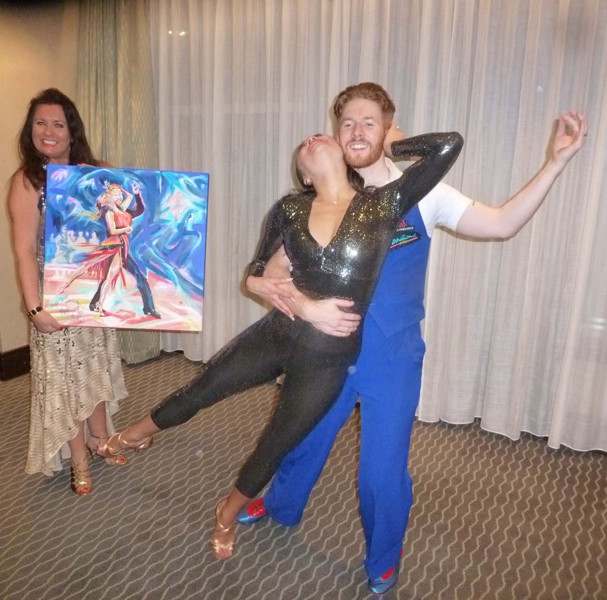 JoBradleypaint's tweet photo. What a night at @PPWHospice #strictly10 Amazing dancing! @Mrs_katjones @Mr_NJones @HeatherPPWH and all couples- well done Alasdair and Maria! xxxx from @JoBradleypaint https://t.co/BhJnufkauv