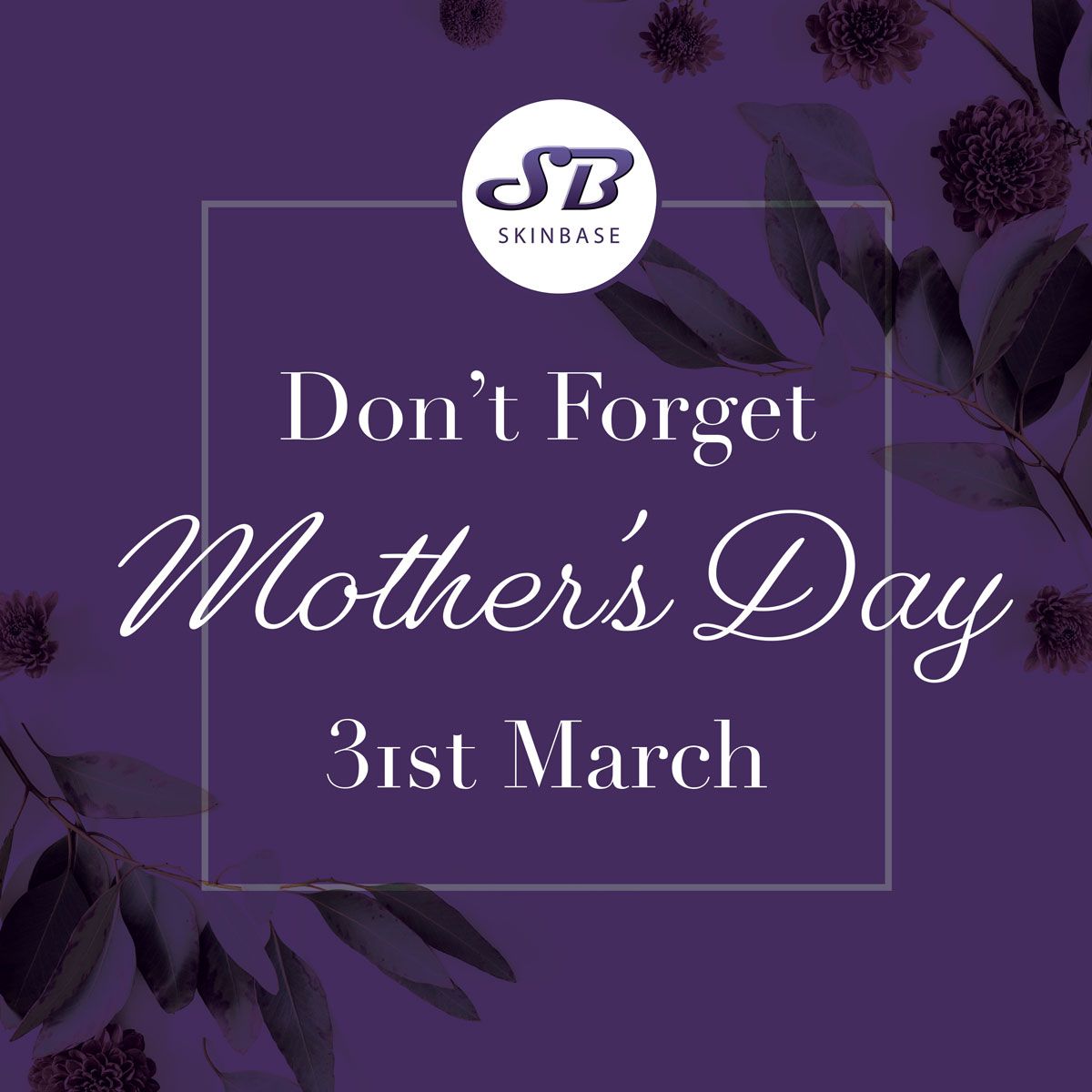 SkinBase_facial's tweet photo. Not long, don't forget! Treat mum to a special treat with one of our fabulous facials. Find out more about SkinBase treatments at: https://t.co/cqukThuERG https://t.co/0zIJKPeDiX