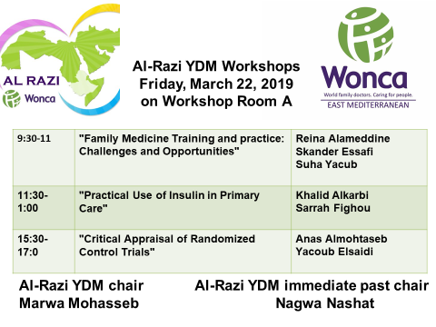 AlRazimovement's tweet photo. Al_Razi YDM program on Friday, March 22, 2019, in @WONCAEMR2019 with remarkable activities with our very own Al-Razi YDM team. Waiting for you to join us.
@DrAhmedGharib @Suhahamshari @alameddinereina @Yaqoubsaidi @qatlover86 @nagwanashat @Marwa_Mohasseb @tarawnehmd https://t.co/Y5SVvc0tzK