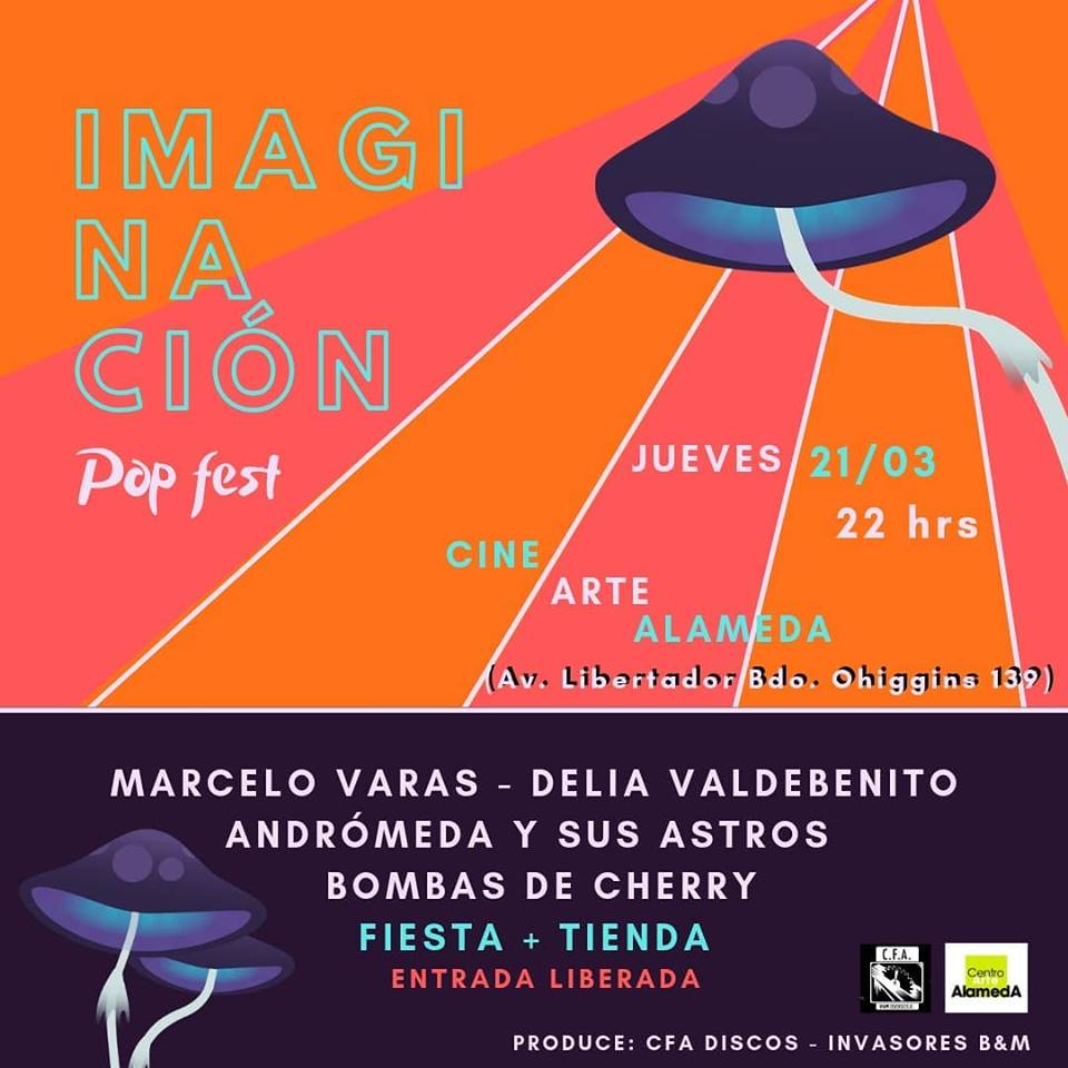 Este jueves 21 estaré tocando por partida doble en el Cine Arte Alameda. Con mi proyecto solista y con la banda de artepop Bombas de Cherry.
La entrada es GRATIS y además estarán Delia Valdebentio y la banda Andromeda.
(22.00 hrs - Alameda 139)