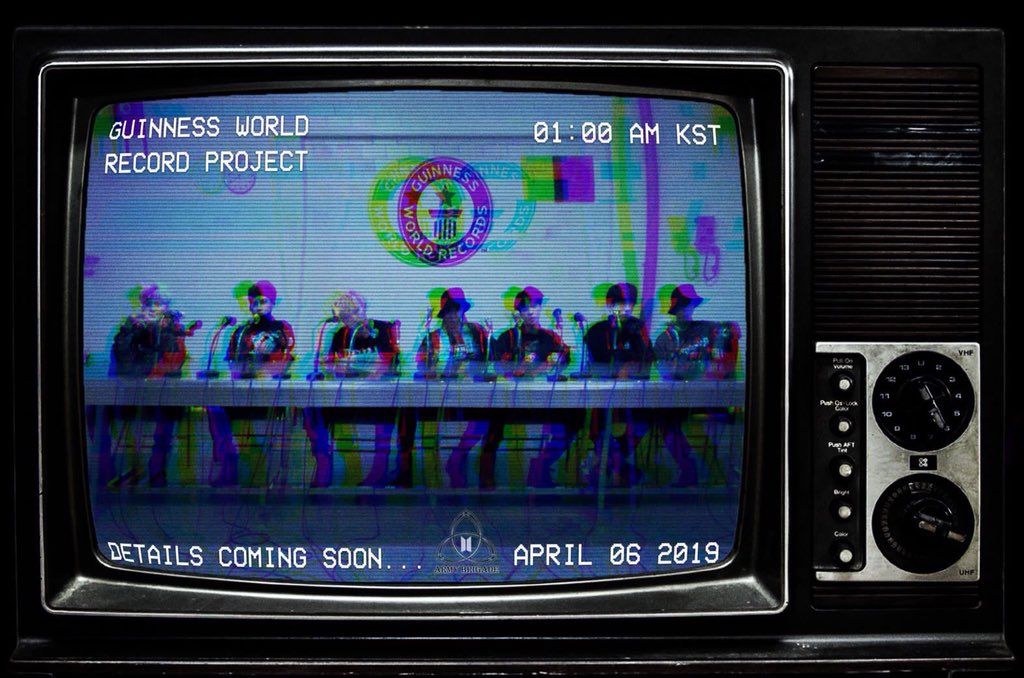 BTSSouth_Africa's tweet photo. WHAT: Let's try again to hit 2 birds w/ 1 stone. Let's break the Guinness World Record for Most-Used Hashtag in 24 Hours while we promote BTS' comeback 1 week before album release.

WHEN: APRIL 6, 1:00 AM KST

If you're in, retweet this &amp; reply w/ a purple heart 💜

#BTS @BTS_twt https://t.co/QPVS58u0Qz