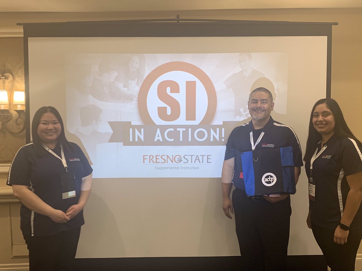 bulldog4studnts's tweet photo. The @Fresno_State SI team at #ACTP19 @fs_learning @IntlCtrSI https://t.co/6lnTGjfx6V