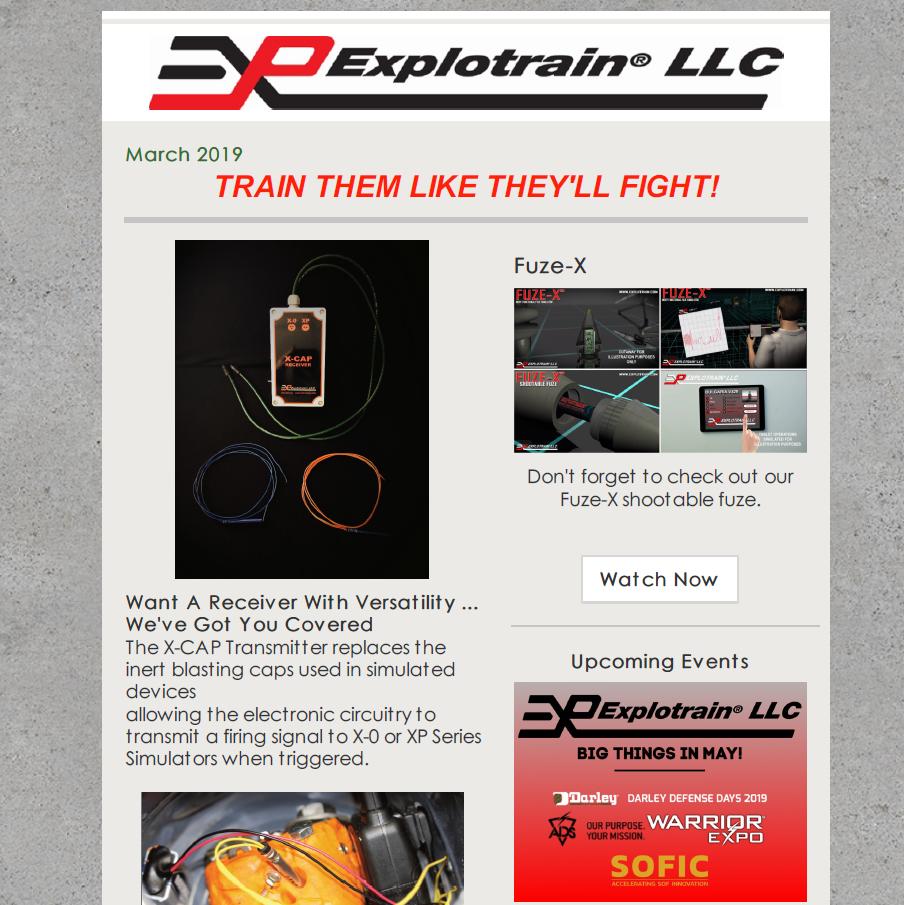 Explotrain's tweet image. Our March Newsletter is out!

If you would like to subscribe, and stay informed on events, products, and the latest news from Explotrain, please email Vic at vic.stahl@explotrain.com

#military #tactical #EOD #boom #explotrain #innovation #counterterrorism #bombsquad #defense