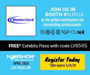 masterclock's tweet image. Come see @masterclock in Booth SL6518 at THE Show for broadcasting. Use code LV6565 by 3/24 to get a Free Exhibits Pass! #NABShow